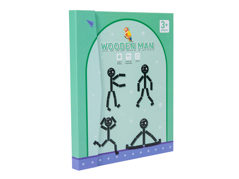 Wooden Female Emoticon Magnetic Matchmaker