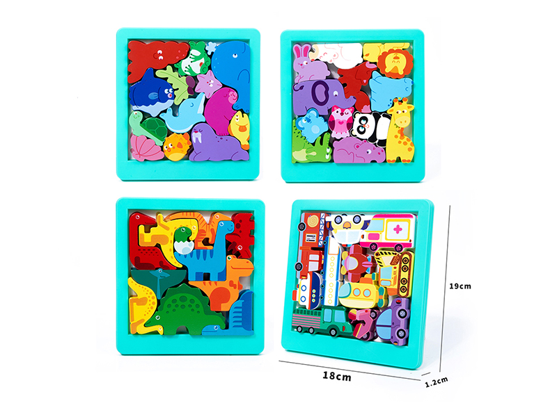 Wooden Themed Cognitive Puzzle