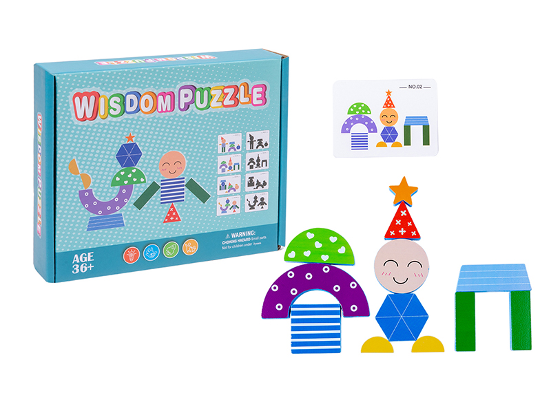 Wooden Wisdom Shadow Puzzle Game