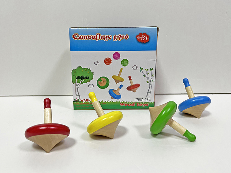 Wooden Gyroscope Toy