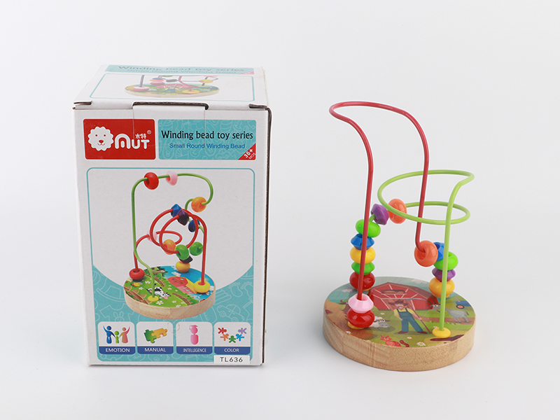 Wooden Farm Wrapping Beads