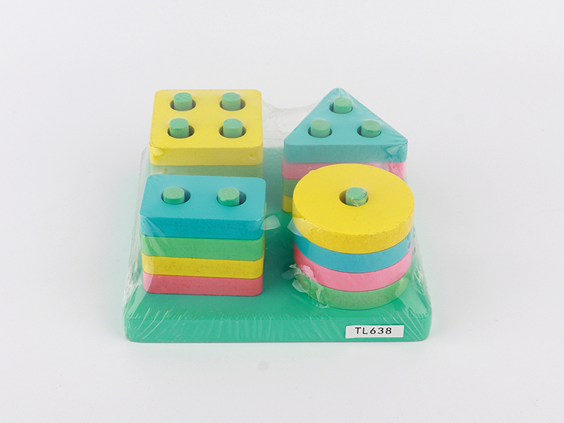 Wooden Macaron Square Sleeve Column