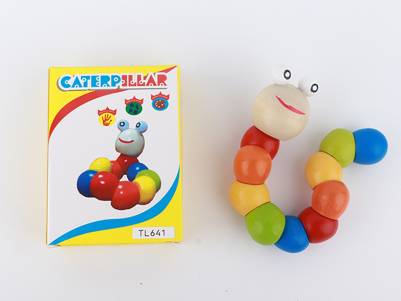 Wooden Twisted Caterpillar Toy