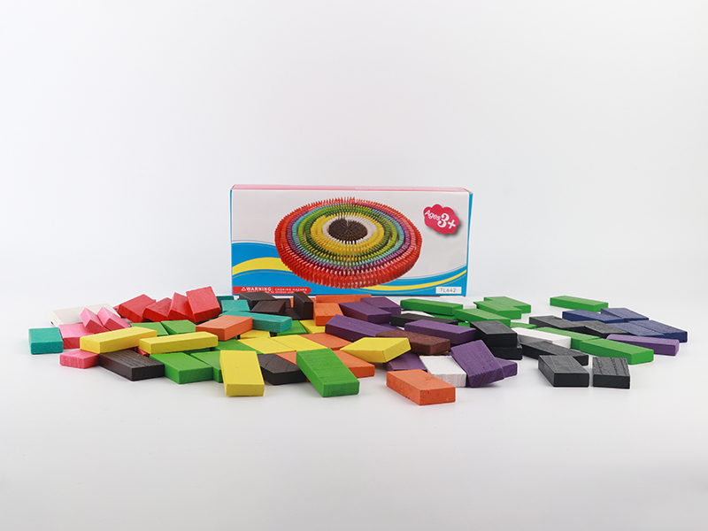 100PCS Wood Domino Toy