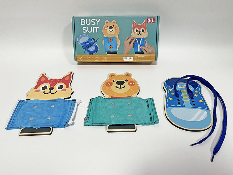 Wooden Intelligence Life Skills Busy Board