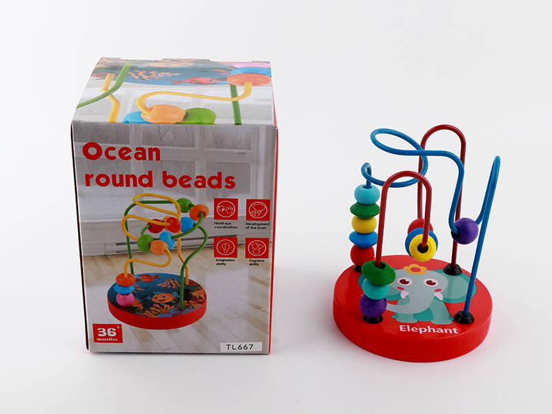 Wooden Elephant Beads