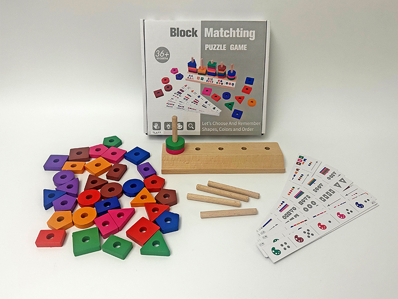 Wooden Paired Column Toy