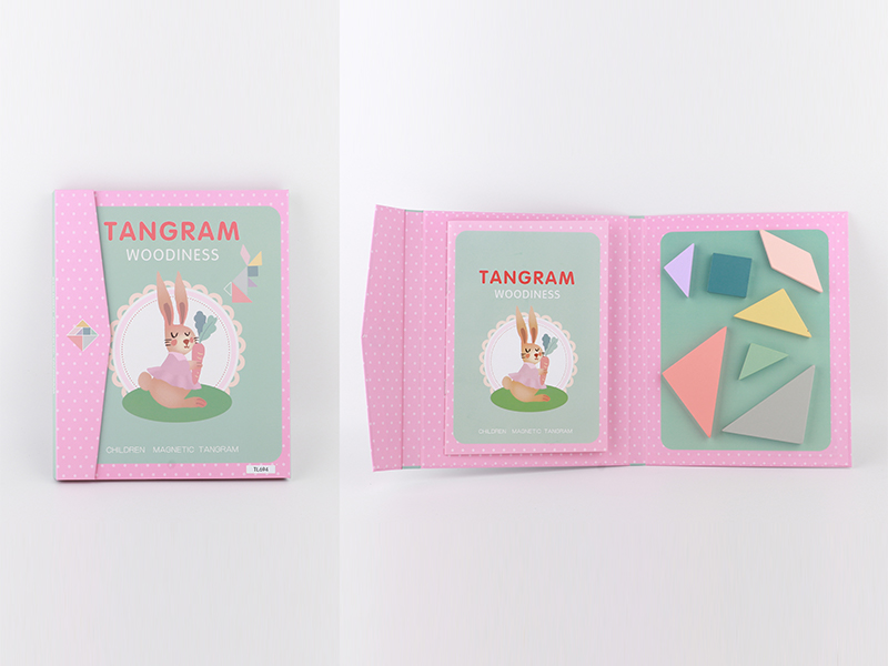 Wooden Macaron Magnetic Puzzle Board Toy