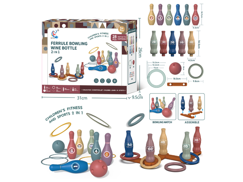 Ferrule Bowing Wine Bottle