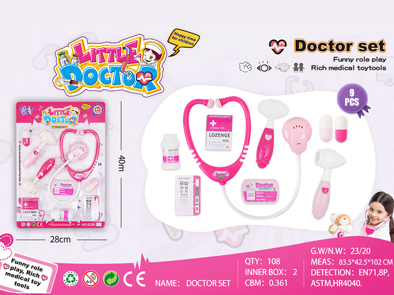 Girls Doctor Set 9pcs
