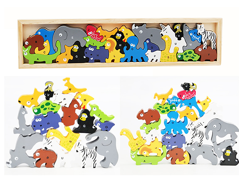 Wooden Animals Alphabet Puzzle