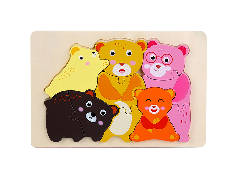 Wooden Bears 3D Puzzle
