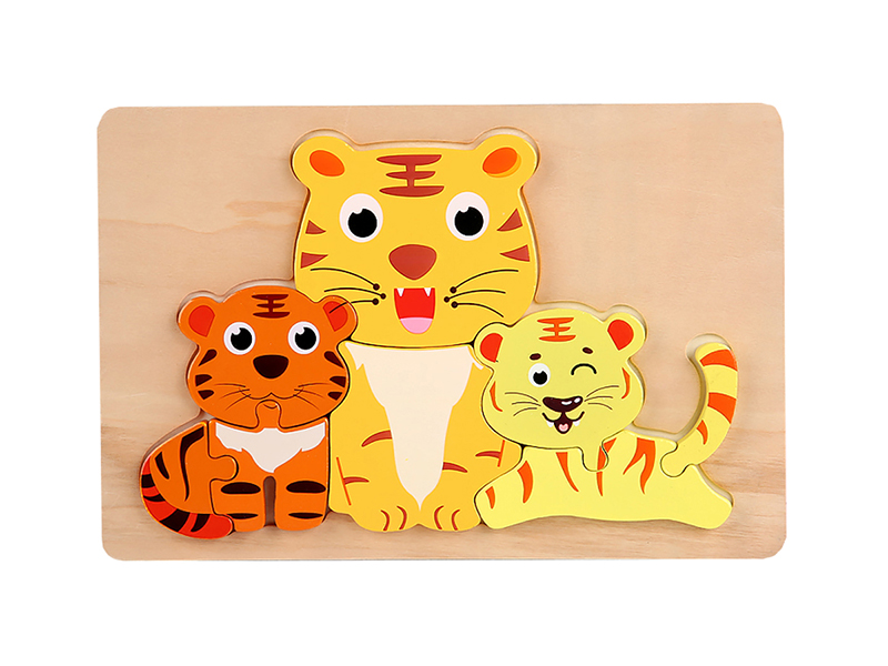 Wooden Tigers 3D Puzzle