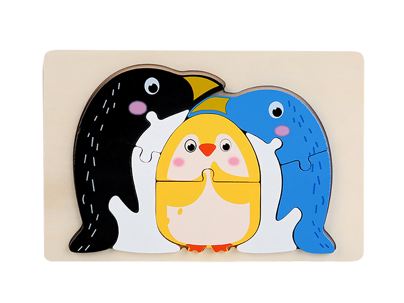 Wooden Penguin 3D Puzzle