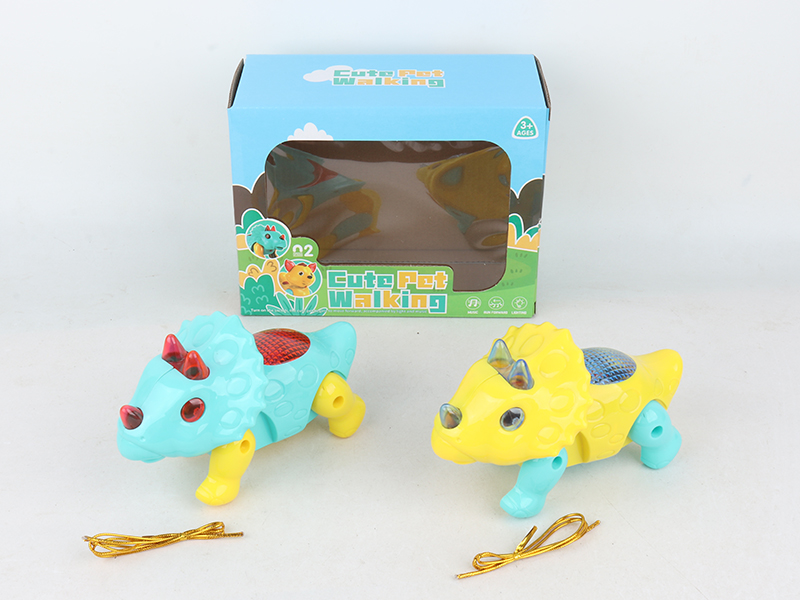 B/O Walking Dinosaur (With Pull Rope)