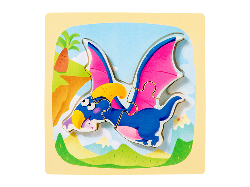 Wooden Cartoon Pterosaur 3D Puzzle