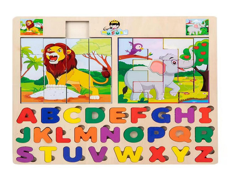 Wooden Animals & Alphabet Puzzles