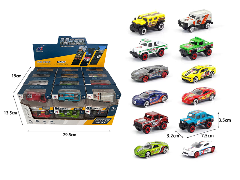 1:64 Slide Alloy Race Cars 24pcs