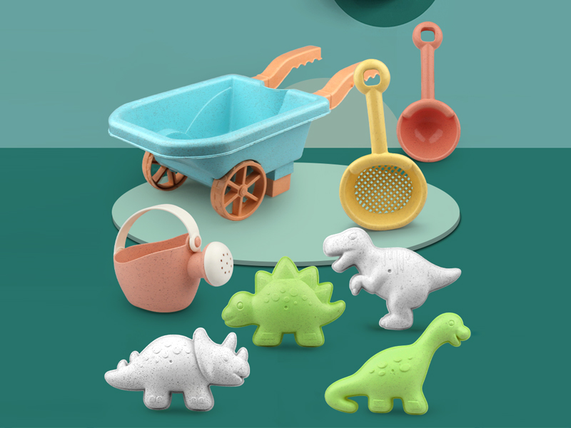 8Pcs Beach Cart Set