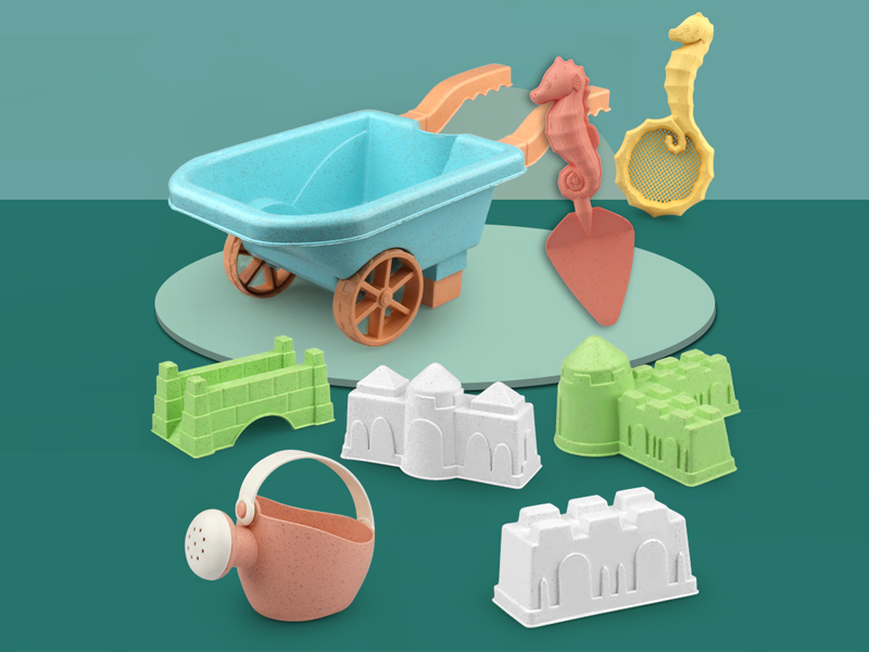 8Pcs Beach Cart Set