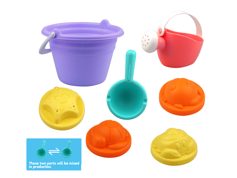 7Pcs Beach Bucket Set