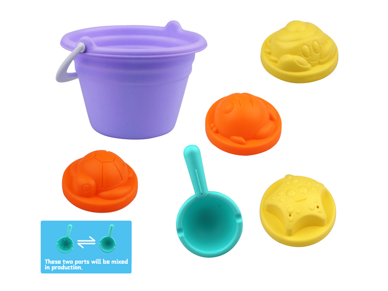 6Pcs Beach Bucket Set