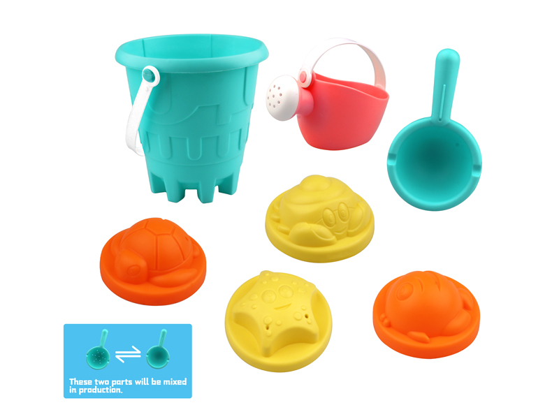 7Pcs Beach Bucket Set