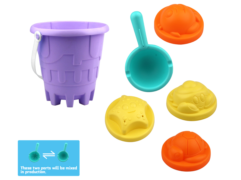 6Pcs Beach Bucket Set