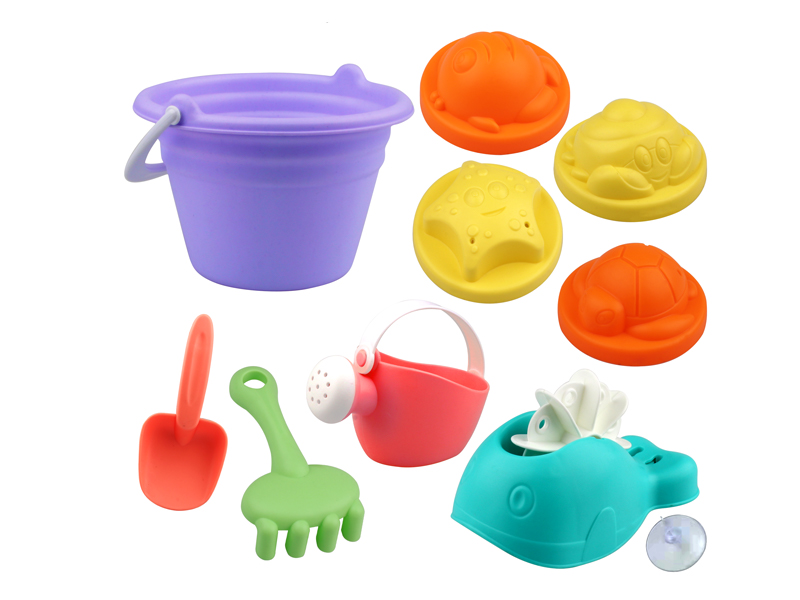 10Pcs Beach Bucket Set