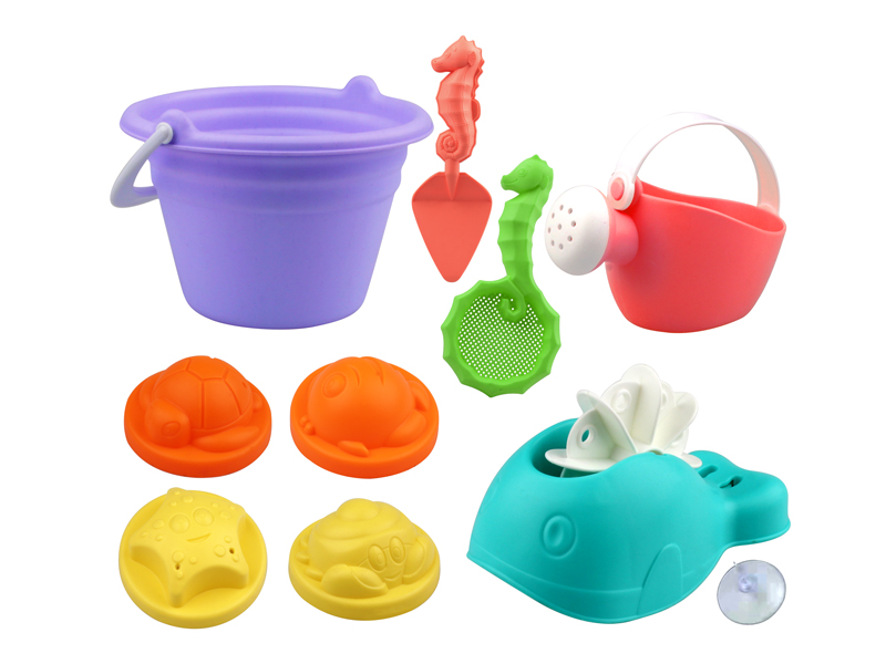 10Pcs Beach Bucket Set