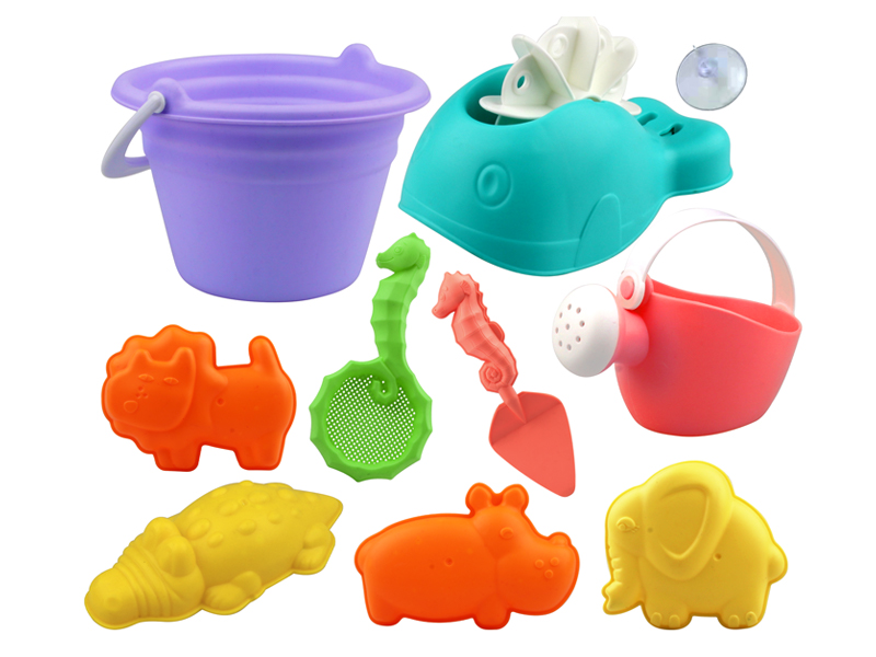 10Pcs Beach Bucket Set