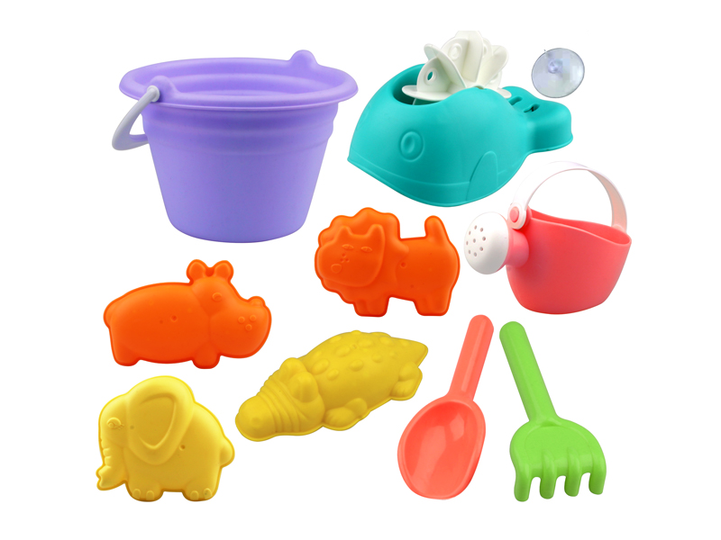 10Pcs Beach Bucket Set
