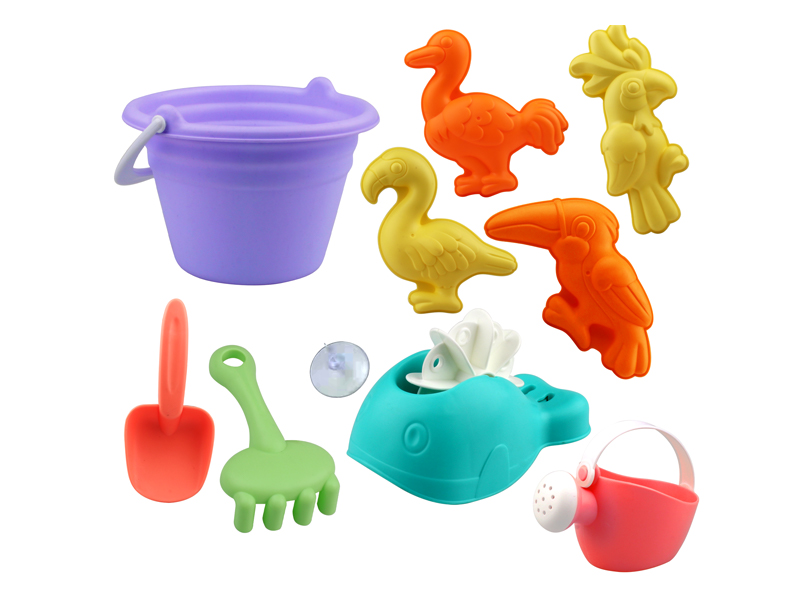 10Pcs Beach Bucket Set