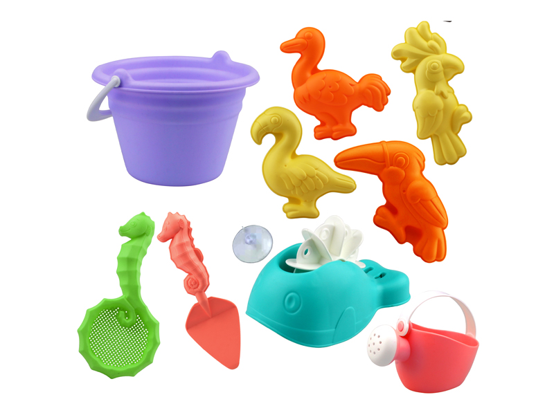 10Pcs Beach Bucket Set