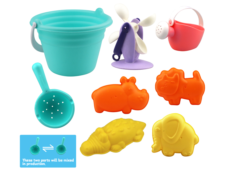 8Pcs Beach Bucket Set