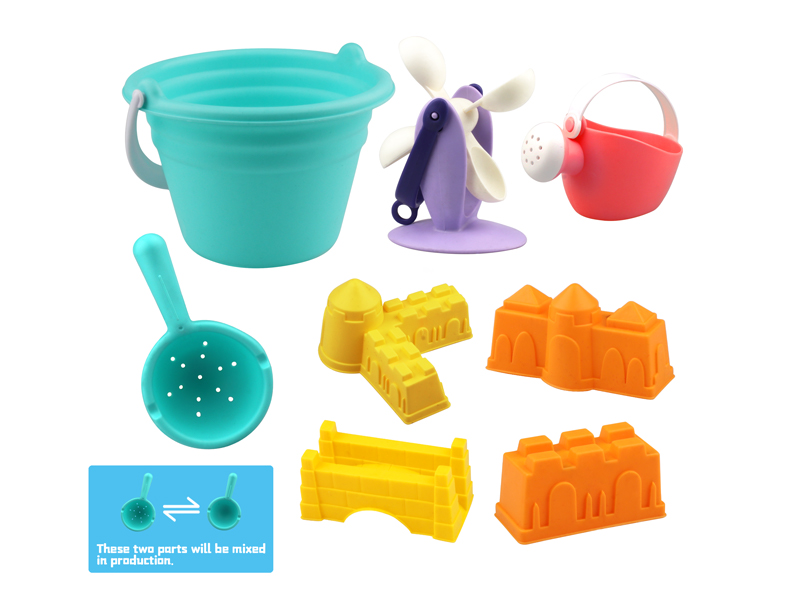 8Pcs Beach Bucket Set