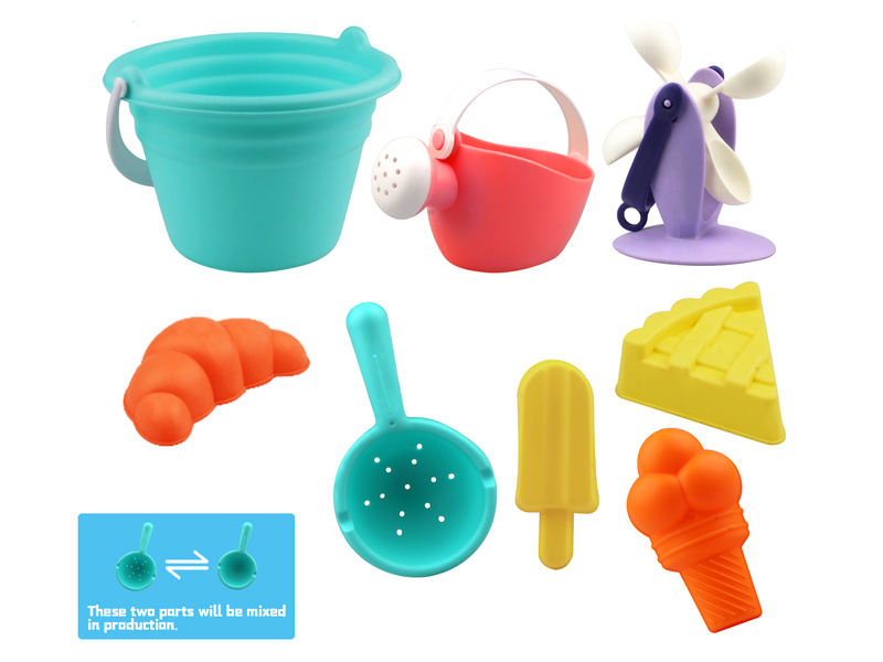 8Pcs Beach Bucket Set