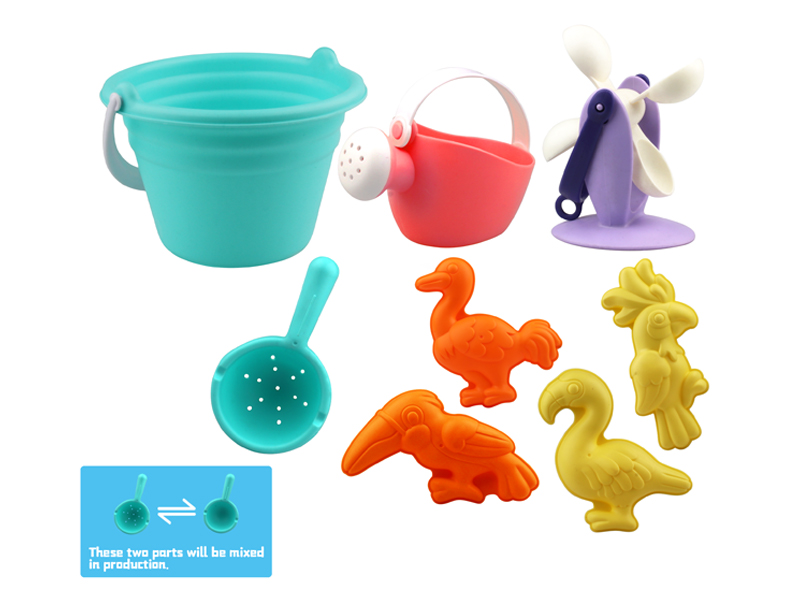 8Pcs Beach Bucket Set