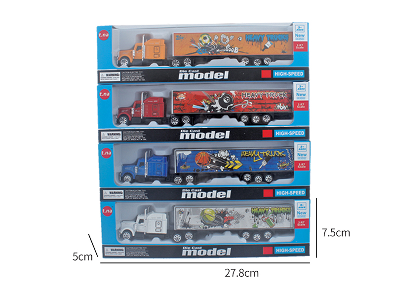 Alloy Slide American Style Container Car
