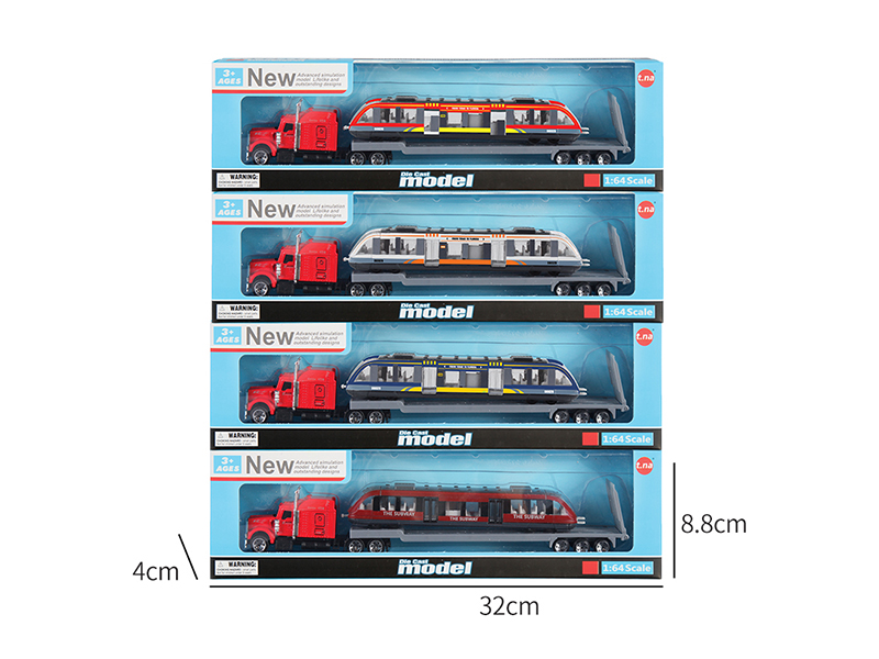 Alloy American Style Tow Truck With High-Speed Rail
