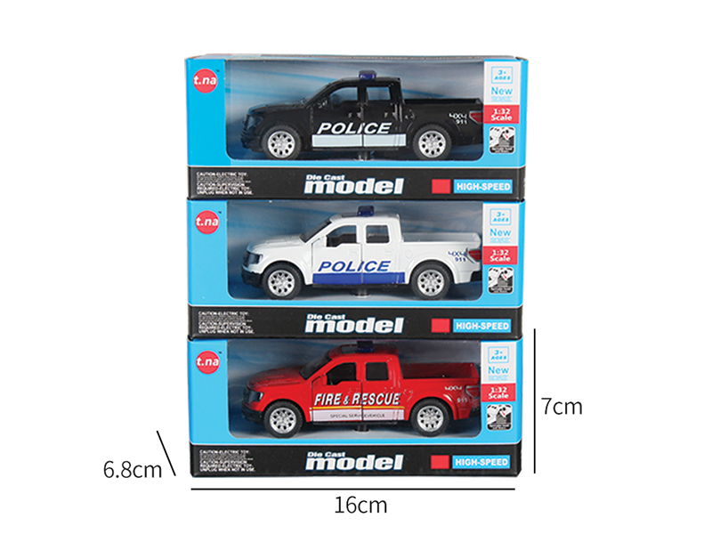 1:32 Ford Open Doors Pull Back Alloy Car