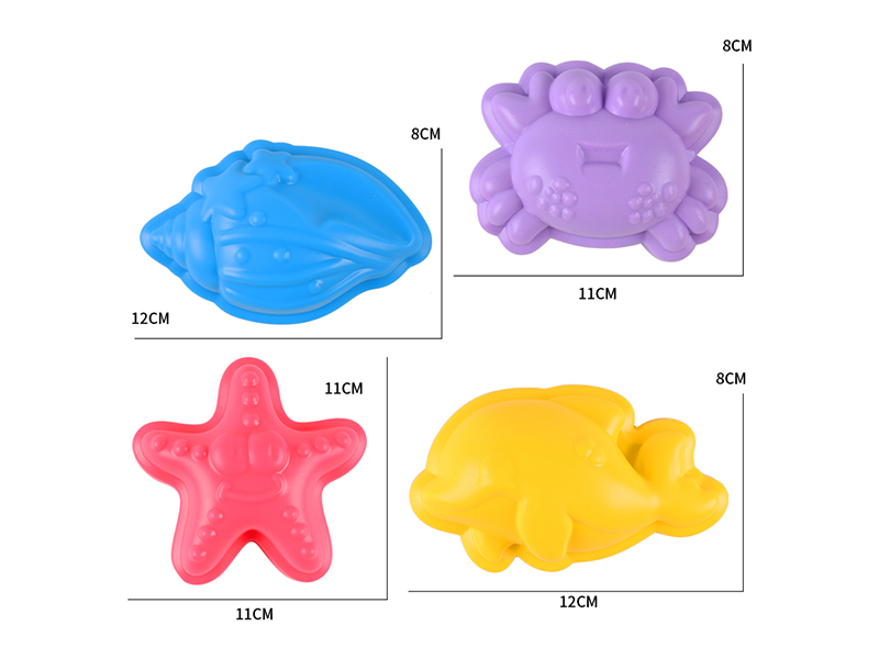 4PCS Ocean Mold Toy