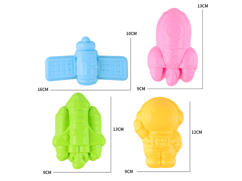 4PCS Space Mold Toy