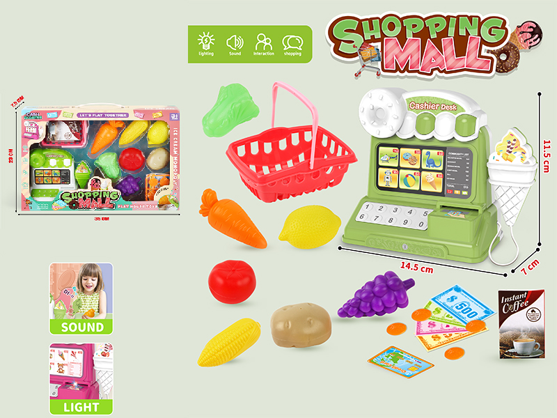 Cash Register Set With Lights And Music