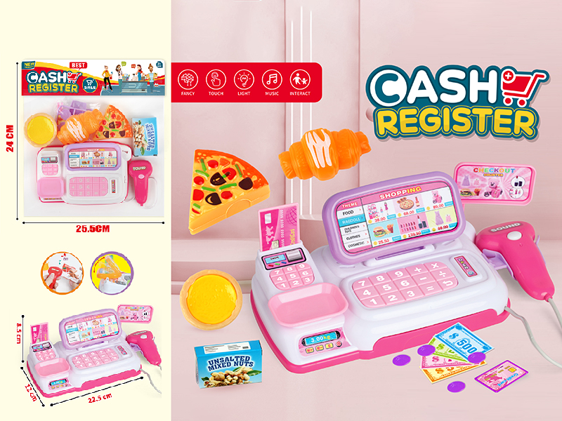 Cash Register Set With Lights And Music