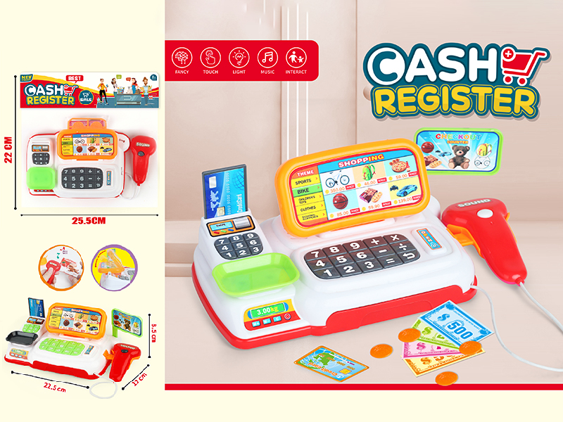 Cash Register Set With Lights And Music
