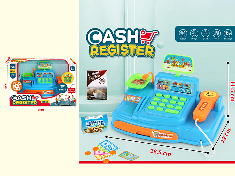 Cash Register Set With Lights And Music