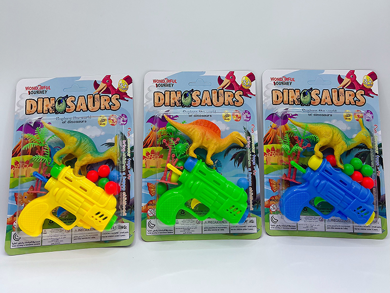 Ping-Pong Ball Gun With Dinosaur Set