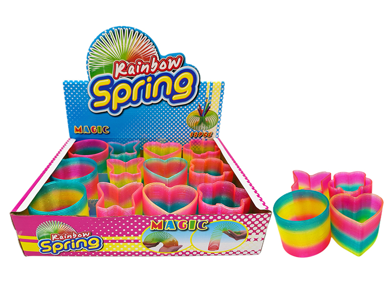 12PCS Irregular Glitter Color Rainbow Circle