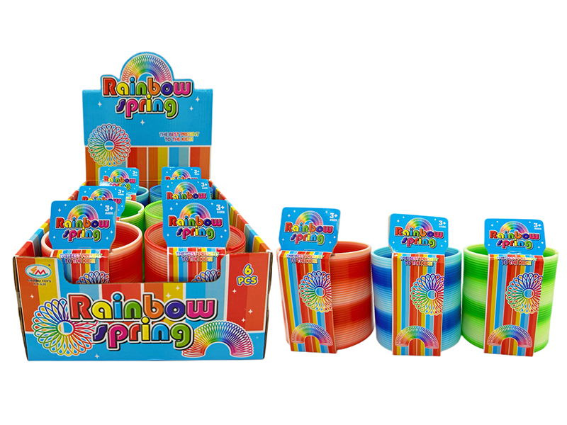 6PCS Four Color Rainbow Circle